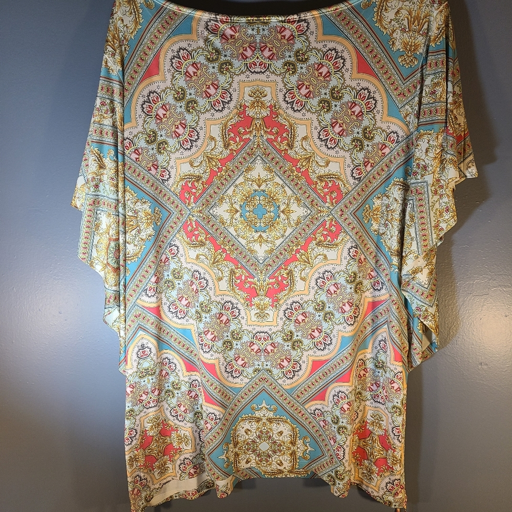 Style and co ethnic tribal blouse with rhinestones - Picture 5 of 6